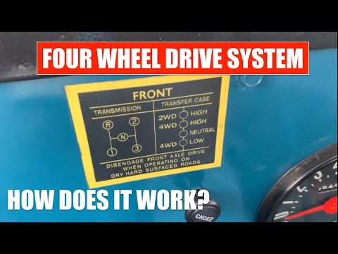 How Does an OLD JEEP CJ5 Go Into 4WD?