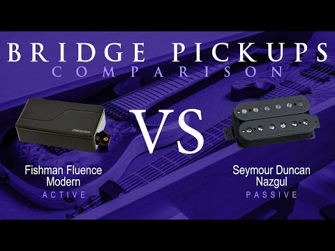 Fishman FLUENCE MODERN (ceramic) vs Seymour Duncan NAZGUL - Bridge Pickup Guitar Tone Comparison