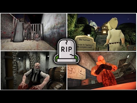 Death Endings | Granny Chapter 2 vs MrMeat vs Ice Scream vs Erich Sann