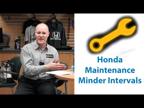 Honda Maintenance Intervals (Maintenance Minder)