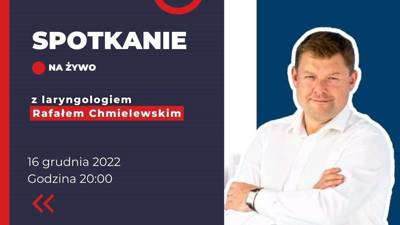 Spotkanie na żywo z laryngologiem Rafałem Chmielewskim z kanału Twój Laryngolog.