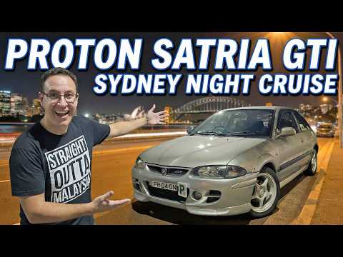 Sydney Night Cruise In A Proton Satria GTi