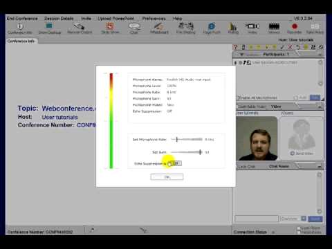 Webconference.com User Interface Tutorial. Works with Macs and PC's