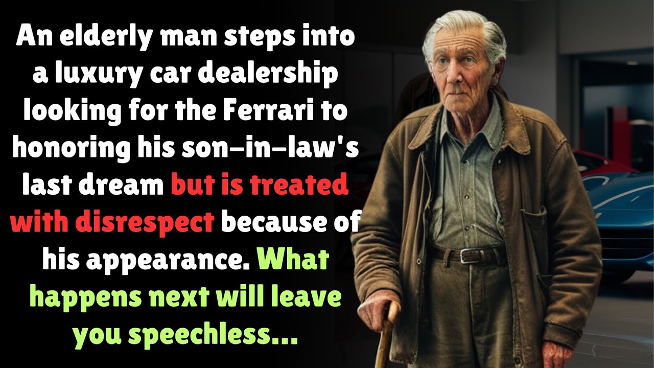 GRANDPA FULFILLS GRANDDAUGHTER'S FINAL WISH WITH A FERRARI BUT BUT IS TREATED WITH DISRESPECT....