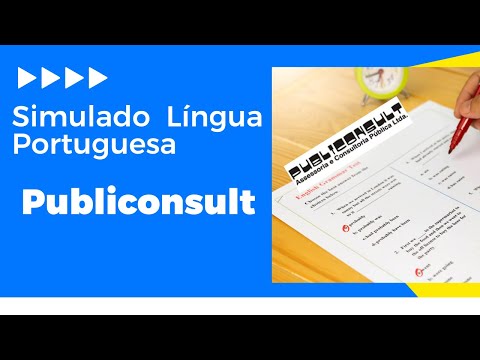 📚 Simulado com 20 questões de Língua Portuguesa - banca organizadora Publiconsult