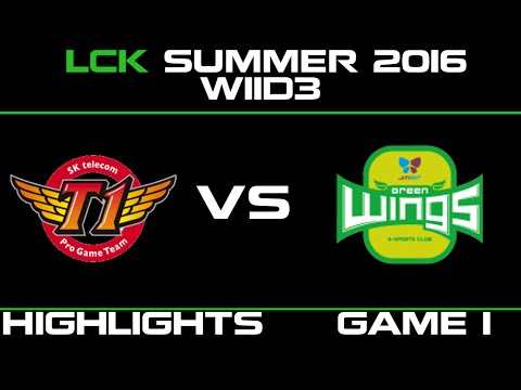 SKT vs JAG Game 1 Highlights LCK Champions 2016 W11D3 SK Telecom T1 vs Jin Air   JAG vs SKT   LCK LO