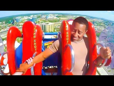 his girlfriend flies off the roller coaster..