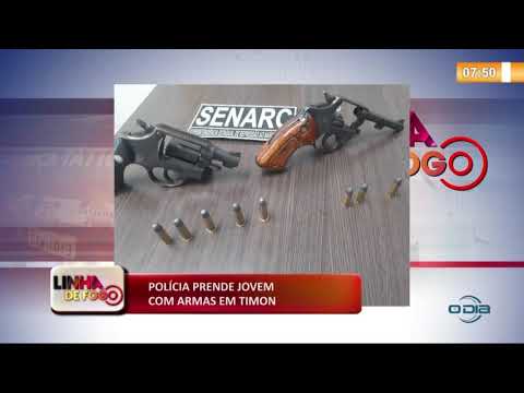 LINHA DE FOGO 18 10  Preso jovem que andava armado em Timon