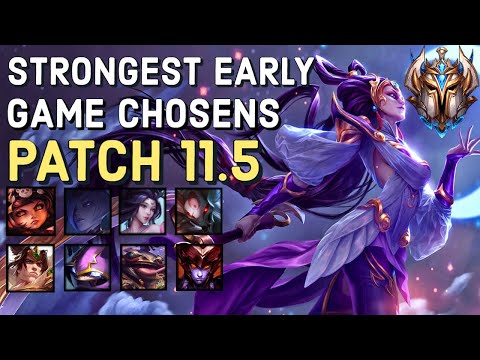 STRONGEST EARLY GAME CHOSENS/OPENERS PATCH [11.5] | ITEMS / ROLL TIMINGS / TRANSITIONS | TFT SET 4.5