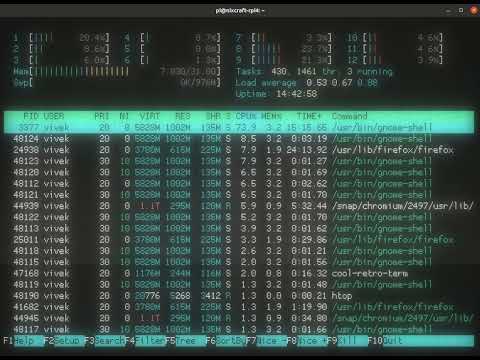 Awesome Linux pixelated terminal