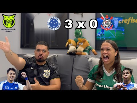 REACT REAÇÕES CRUZEIRO x CORINTHIANS | Casal Rivalidade