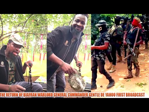 OSETIGO! THE GREAT LION OF BIAFRAN LIBERATION ARMY COMMANDER GENTLE THE YAHOO LIVE VIDEO TODAY