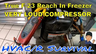 True T-23F Reach In Freezer Has Loud Compressor At Start-Up