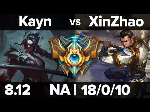 10. Kayn vs XinZhao - Jungle | NA Challenger Patch 8.12