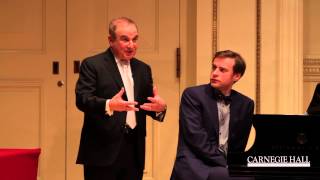 Carnegie Hall Vocal Master Class: Wolf's "Nachtzauber"