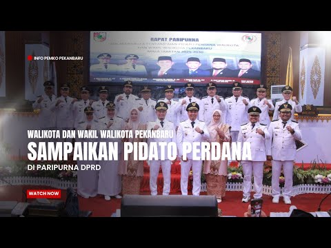 Walikota Dan Wakil Walikota Sampaikan Pidato Perdana di Paripurna DPRD