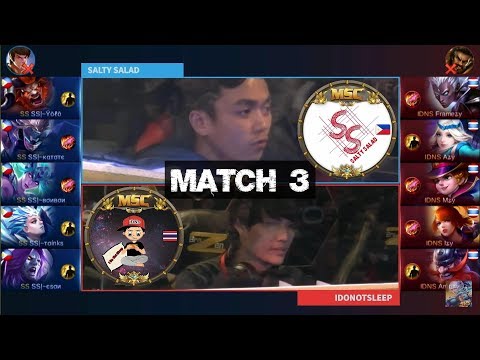 Grand Final SALTY SALAD VS IDONOTSLEEP Match 3 - MSC Five Nations Final