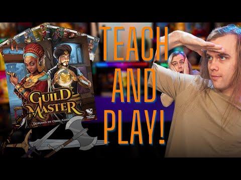 Guild Master Board Game Teach and Play - Building Our Own Adventurers Guild!
