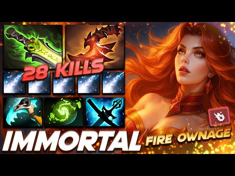 Lina Fire Ownage Action - Dota 2 Pro Gameplay [Watch & Learn]