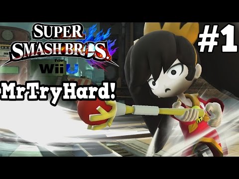 NEW CHARACTER ASHLEY | MrTryHard! (Lucas) Episode 1 | SSB4 (For Glory)