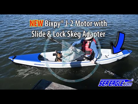Sea Eagle® RazorLite™ 393rl Kayak with a Bixpy® J-2 Electric Outboard Motor Kit from SeaEagle.com