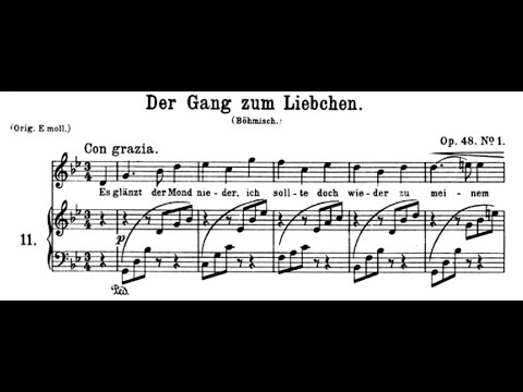Der Gang zum Liebchen (G Minor), Johannes Brahms, Piano Accompaniment.