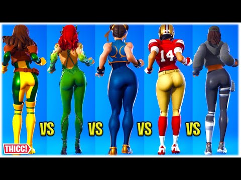 FORTNITE *TOP 130* FEMALE SKINS SHOWCASED WITH PARTY HIPS (UPDATED 2022) 😍❤️