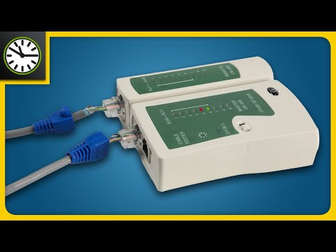 Netzwerkkabel mit einem Netzwerkkabeltester testen und prüfen - Kurzanleitung