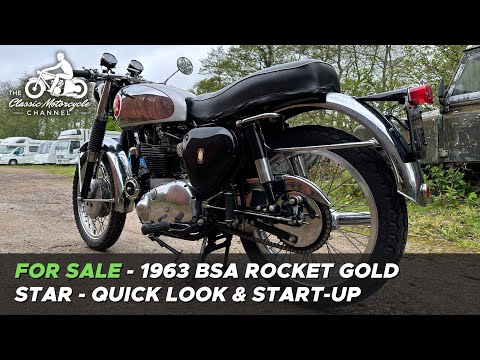 For Sale: 1963 BSA Rocket Gold Star - Quick Look & Start-Up