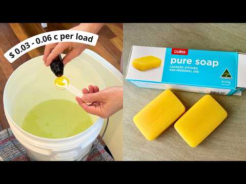 DIY laundry detergent recipe with store-bought soap bars (my old favourite recipe!)