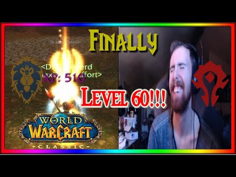 Asmongold FINALLY hits LEVEL 60!