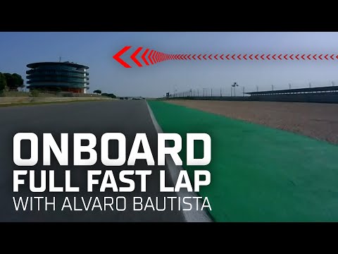 A fast FULL LAP ONBOARD Alvaro Bautista's bike around the rollercoaster 💨 | #PRTWorldSBK