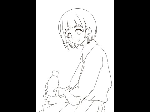岡崎泰葉(線画)
