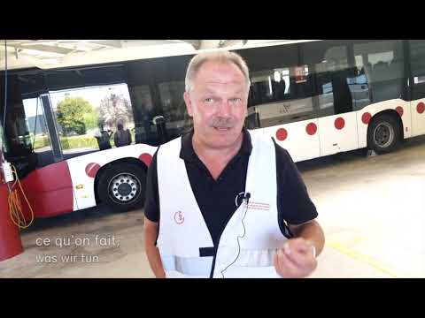 Visite sur le terrain aux chauffeurs de bus TPF à Fribourg / Präsenz bei den TPF-Busfahrer/innen