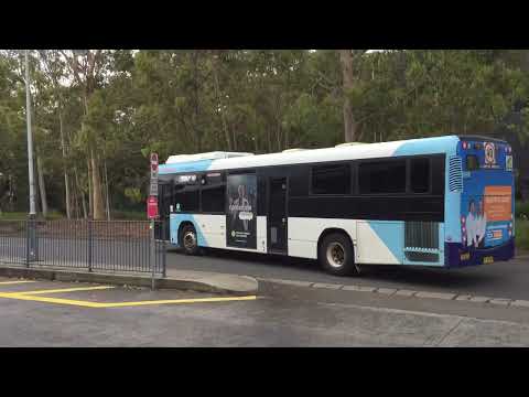 CDC Forest Coach Lines: Volvo B7RLE Euro 5 / Custom Coaches CB80, m/o 6296 departs Macquarie Centre