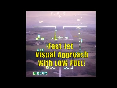 Fast Jet Visual Approach with Minimum Fuel!