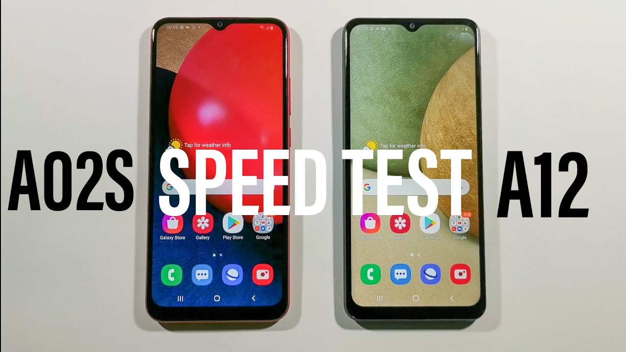 Samsung A02s vs Samsung A12 Comparison Speed Test