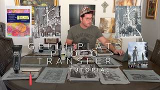 turn your photos into vintage-style art prints using this gel plate technique