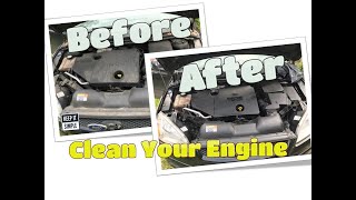 How to clean your engine without a jet wash. Ford Focus Engine. Clean your engine bay