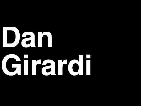 How to Pronounce Dan Girardi New York Rangers NHL Hockey Player Runforthecube