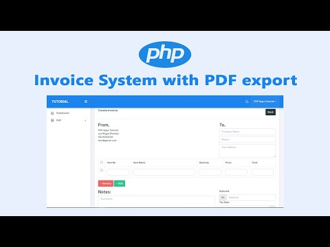 How to create invoice system in php mysql | Billing System | PHP Apps