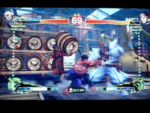SSF4 - Endless Battle - Rulez1988 (Gouken) VS Emiin23 (Ryu)