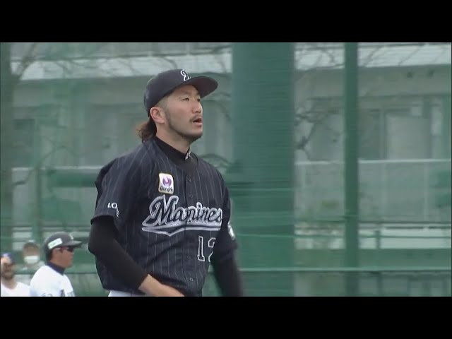 【2軍練習試合】マリーンズ・石川が2回無失点のピッチングで好投!! 2020/3/27 L-M(ファーム練習試合)