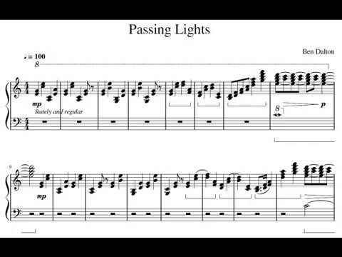 Passing Lights Piano Performance Video