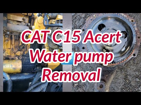 CAT C15 Acert Water pump Removal