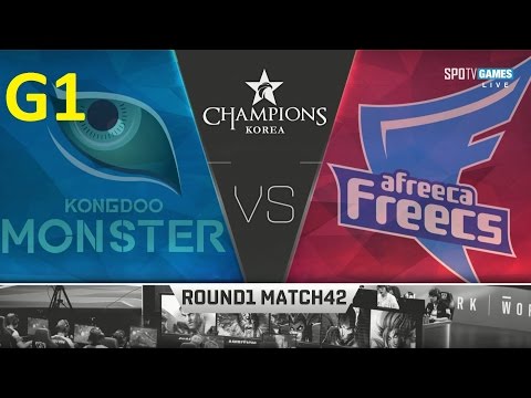 KDM vs AFS Game 1 Highlights - 2017 LCK SPRING SPLIT