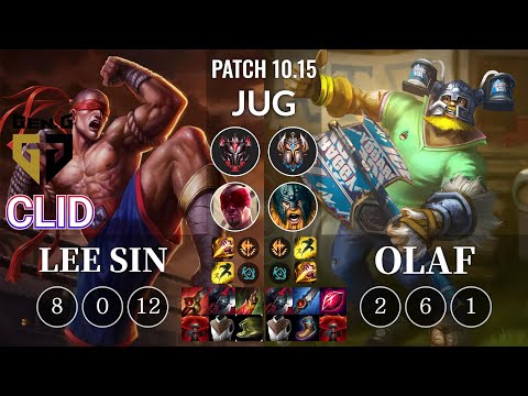 GEN Clid Lee Sin vs Olaf Jungle - KR Patch 10.15