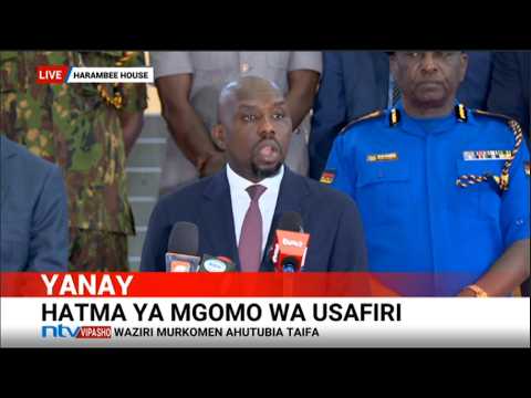 "Four people killed": Interior CS Murkomen makes address after Monday fuel hike protests