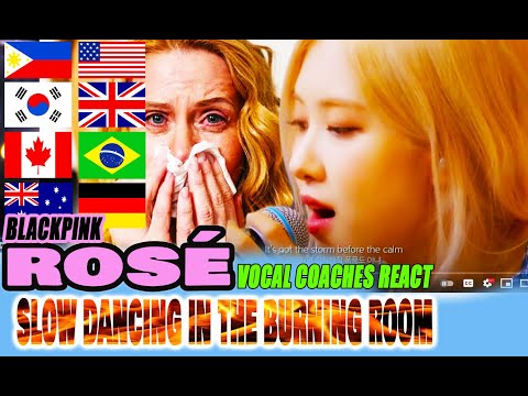 VOCAL COACHES  React to BLACKPINK's ROSÉ - Slow Dancing In A Burning Room