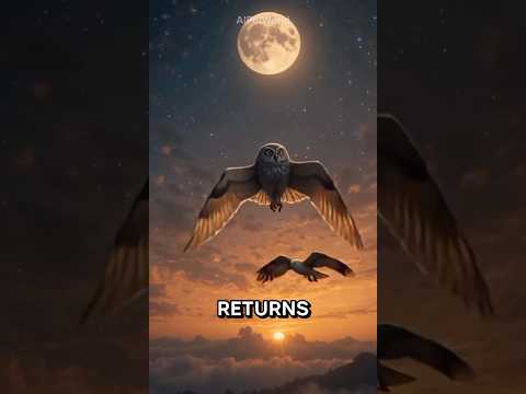 ☁️ Battle of the Sky | Hawk vs Owl 🦅🦉 #shorts #viral #hawk #owl